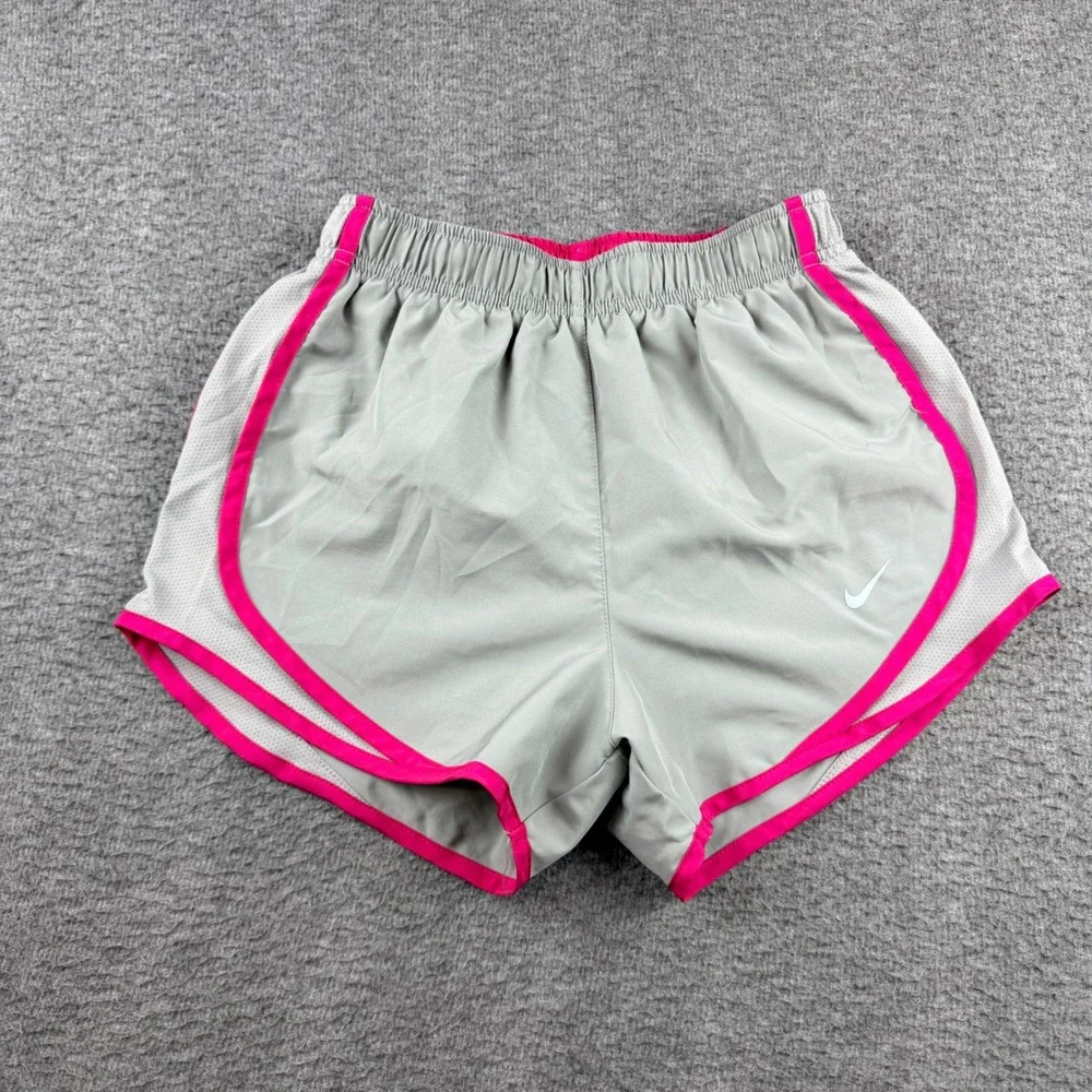 Nike‎ Dri-FIT Tempo Running Shorts Women's XS Gray Pink 831558-003